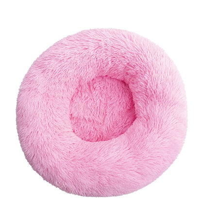 Calming Donut Pet Bed – Orthopedic Round Bed for Dogs and Cats