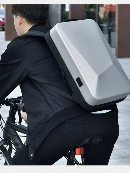 Men's Anti-Theft Hard Shell Laptop Backpack with USB Charging Port