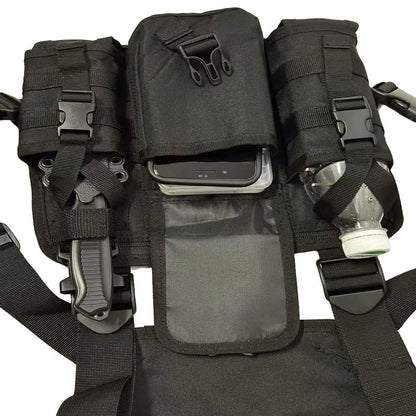 Tactical Running Vest Pack – Chest Bag for Outdoor and Photography