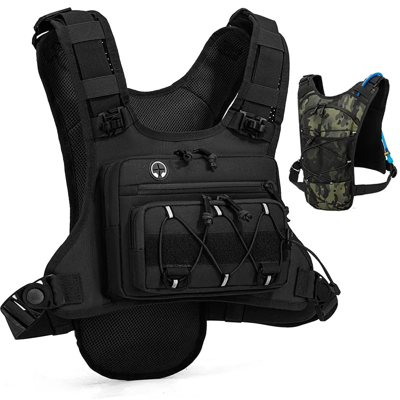 Running Hydration Vest Chest Pack with Water Bladder Compartment