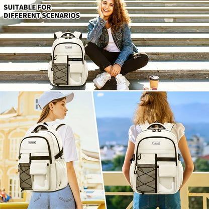 Lightweight Casual Backpack – Large Capacity School & Travel Bag, Unisex