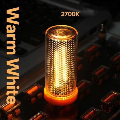 Retro USB LED Filament Night Light Warm Ambient Lamp for Car and Home