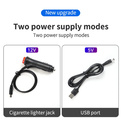 RGB Car Interior Footwell LED Light Kit USB & 12V Music Control