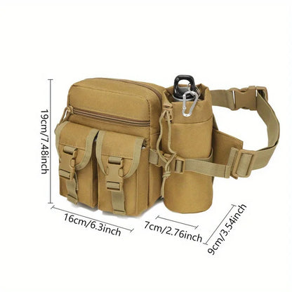 6L Tactical Waist Pack with Water Bottle Holder – Hiking & Outdoor