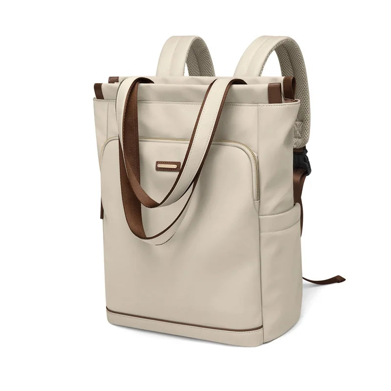 Convertible Backpack & Shoulder Tote Bag for Women with 15.6 Inch Laptop Compartment