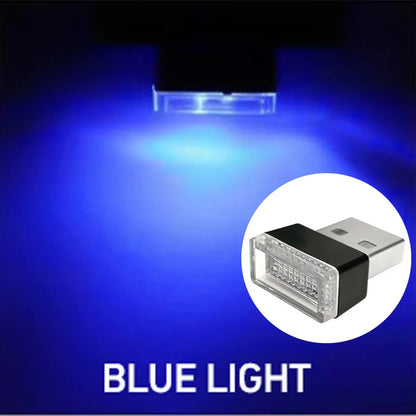 Mini USB LED Car Interior Ambient Light Decorative Plug-In Lamp