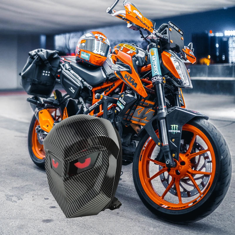 Smart LED Laptop Backpack – ABS Hard Shell, Bluetooth Pixel Screen, Waterproof for Business & Travel