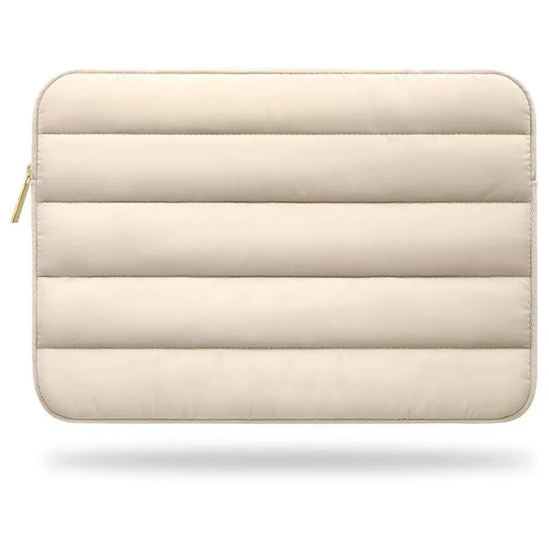 Puffy Laptop & Tablet Sleeve – Shockproof Polyester, Zipper, 9–16", iPad, Samsung, Huawei