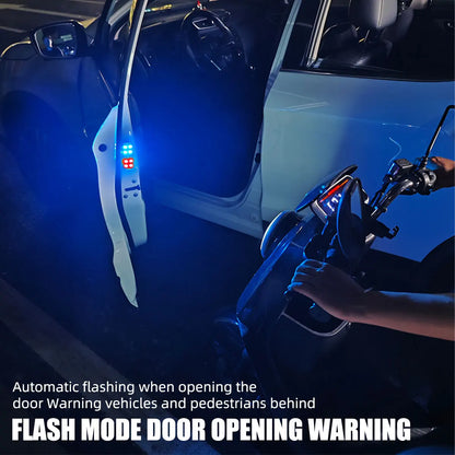 2PCS Wireless RGB Car Door Warning Lights USB Rechargeable Welcome Lights