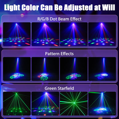 Mini 30W Beam Pattern Moving Head Light RGB DMX