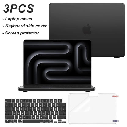 MacBook Hard Shell Case – Matte, Fingerprint-Resistant, Fits Pro 13–16 & Air 13–15 (M1–M5)