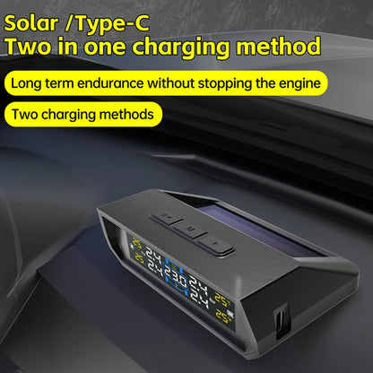 Solar/USB Powered Tire Pressure Monitoring System