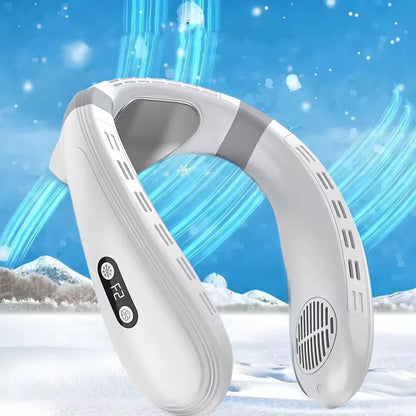 Neck Air Conditioner Fan 5200mAh – Semiconductor Cooling Wearable Bladeless Fan