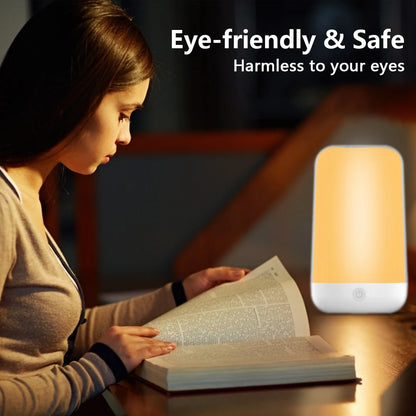 Smart Touch Bedside Table Lamp Dimmable RGB Bluetooth LED Night Light Rechargeable Desk Lamp