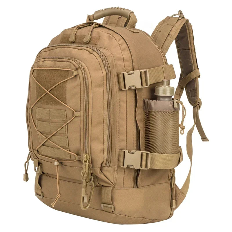 60L Military Tactical Backpack with MOLLE – Army Assault Rucksack for Hiking & Camping