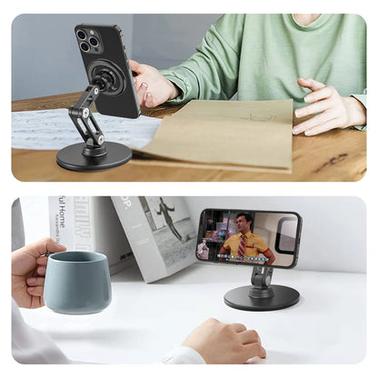 Magnetic Phone Holder Stand Adjustable Desktop Mobile Stand for iPhone Samsung Xiaomi