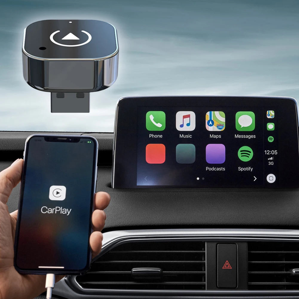 2 in 1 Wireless CarPlay Android Auto Adapter Smart USB