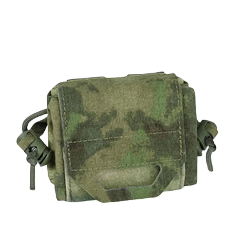MOLLE Foldable Dump Pouch – Nylon, Hook & Loop, Retention Cord, Drain Grommets, 6 Tactical Colors
