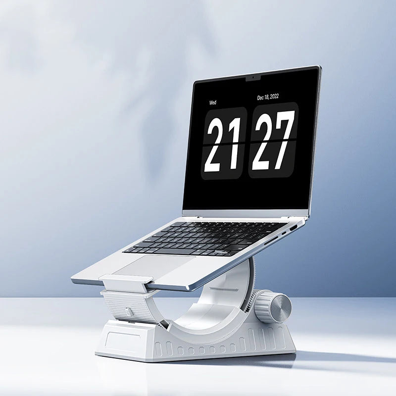 Vertical Laptop Stand Dual Slot Desk Organizer