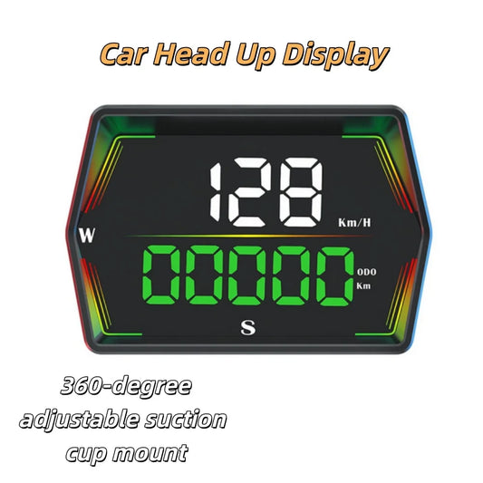 GPS Head Up Display Digital Speedometer for Car and Truck with Speed Alerts Automatic Brightness and USB Power