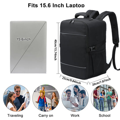 Cabin Bag Backpack 40x20x25 – Airline Carry-On Compliant, Laptop & Travel
