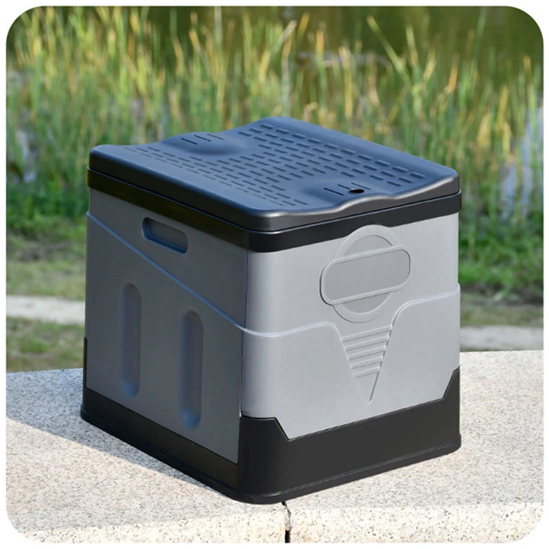 Portable Folding Toilet Collapsible Travel Toilet Anti Odor Storage Box for Car Camping Emergency Use
