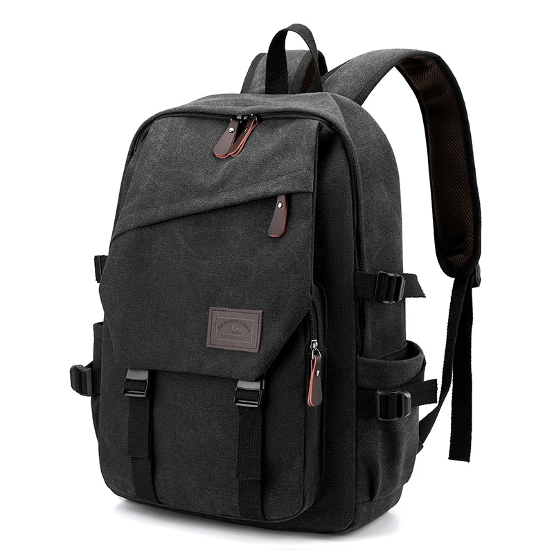 Men's Canvas Backpack with Adjustable Straps – Classic Travel & Daily Carry