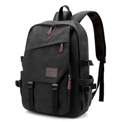 Men's Canvas Backpack with Adjustable Straps – Classic Travel & Daily Carry