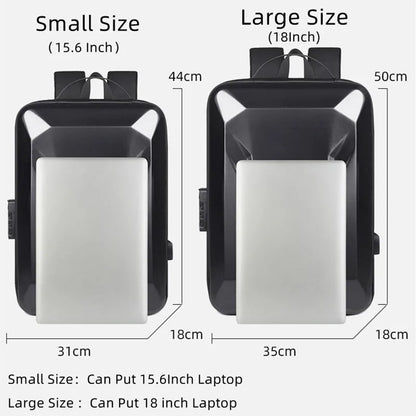 Hard Shell E-Sports Backpack – Anti-Theft Lock, 15.6" or 18" Laptop