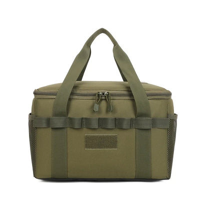 14L Tactical Camping Storage Bag – 600D Oxford, MOLLE, Waterproof Bottom, 3 Dividers, Camping Hiking Picnic