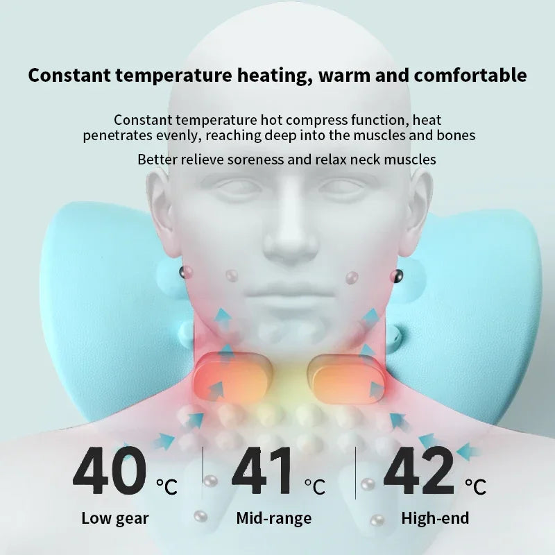 Electric Cervical Massager Neck and Shoulder Spine Stretch Device for Daily Relaxation