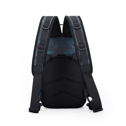 Outdoor Tactical Backpack – Oxford Embroidery, Rod Holder, Waterproof for Hiking, Fishing & Trekking