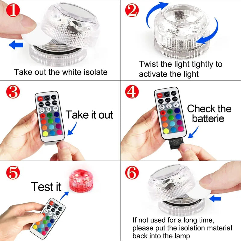 Wireless RGB LED Car Interior Ambient Lights with Remote Control 13 Colors