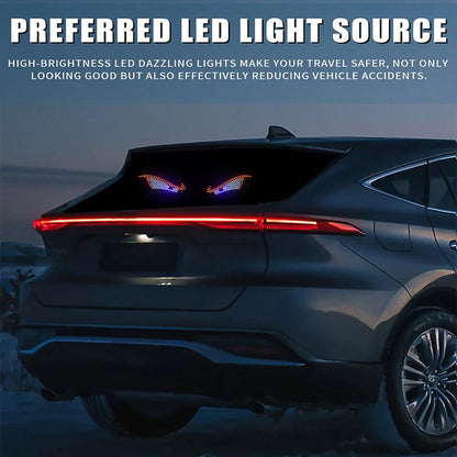USB Dynamic Devil Eyes RGB LED Panel – Animated Window Display for Car & Truck