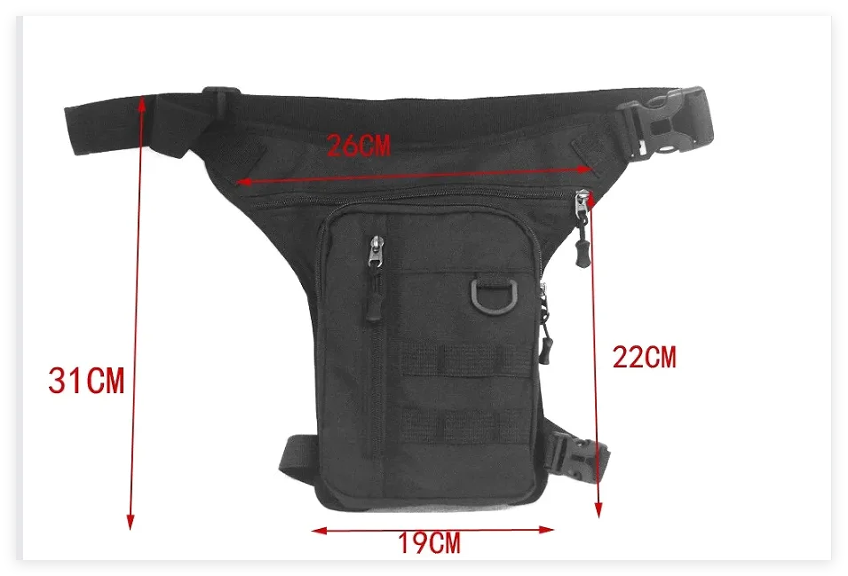 Tactical Leg Bag – Cycling, Motorcycle, Hiking and Outdoor Use