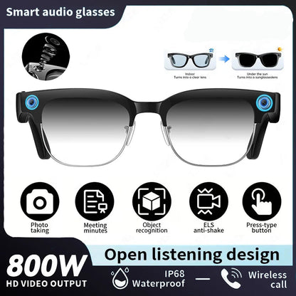 AI Smart Glasses 4K Camera HD Video Recording Bluetooth Audio Calling Music Player Smart Sports Glasses