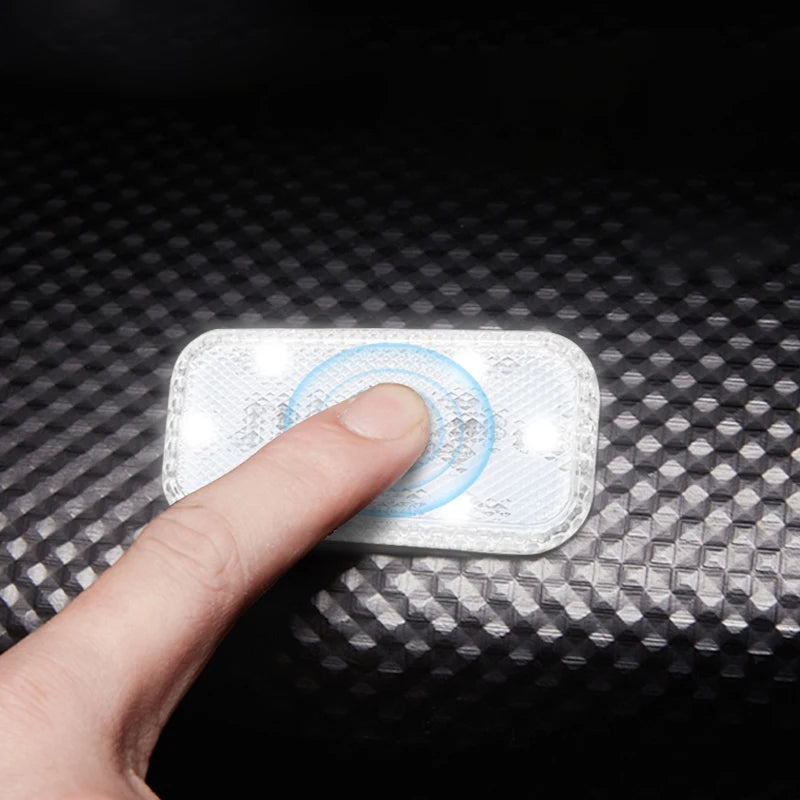 USB Rechargeable Touch Sensor 6 LED Car Interior Reading Light Wireless Magnetic Lamp