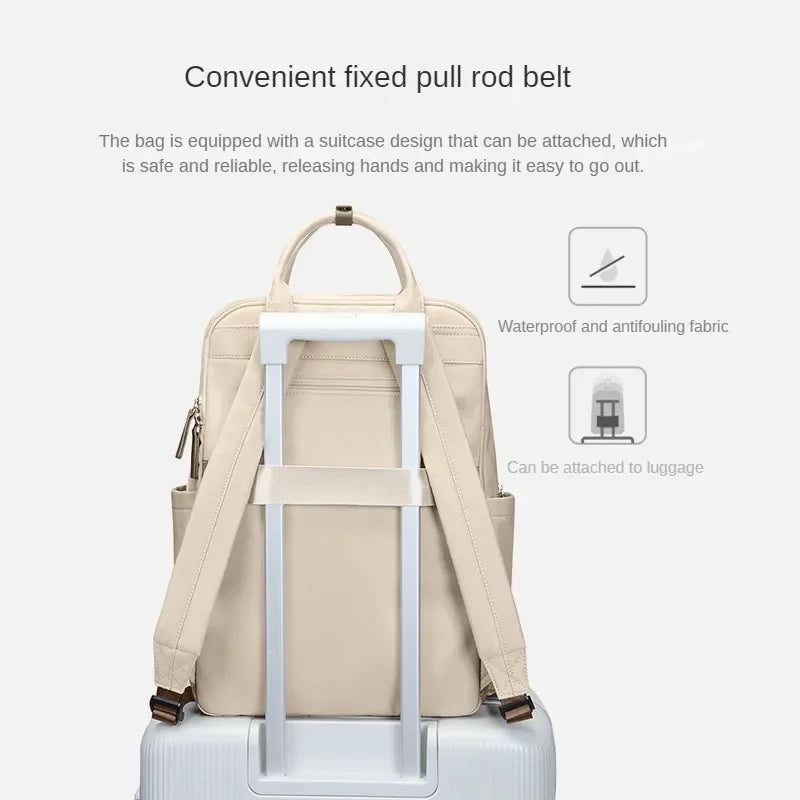 Women's Oxford Laptop Backpack with Handle – 15.6 Inch