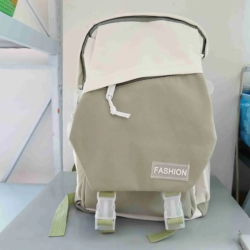 Nylon School Backpack with Optional Accessories