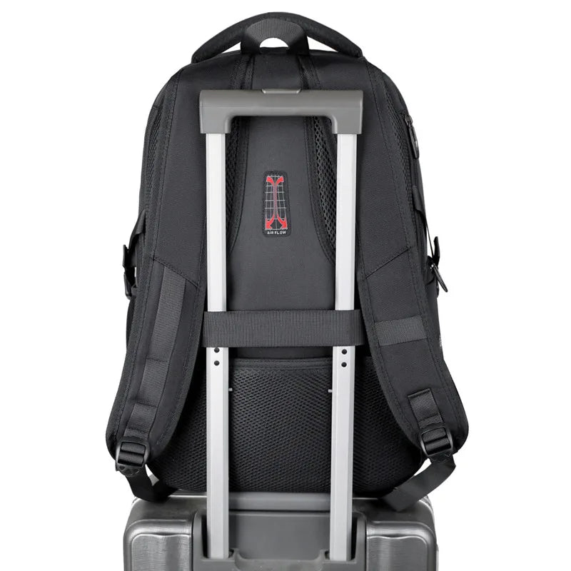 Expandable Travel Laptop Backpack with Shoe Compartment for Business & Carry-On