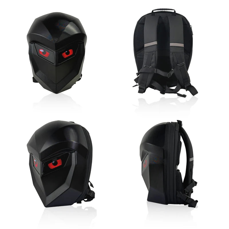 Smart LED Laptop Backpack – ABS Hard Shell, Bluetooth Pixel Screen, Waterproof for Business & Travel