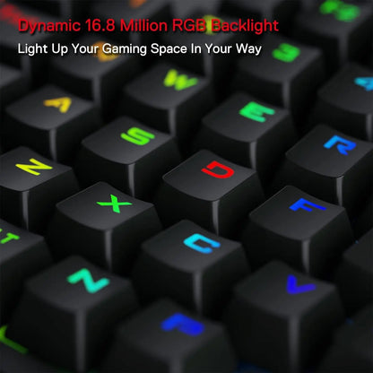 Wireless One Handed Mechanical Keyboard 42 Keys RGB Gaming Keypad with Macro Keys and Wrist Rest