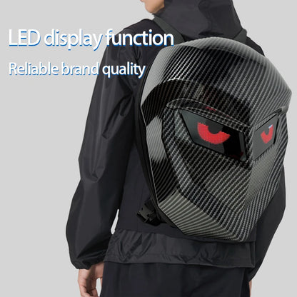 Smart LED Laptop Backpack – ABS Hard Shell, Bluetooth Pixel Screen, Waterproof for Business & Travel