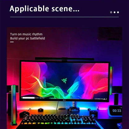 RGB LED Music Rhythm Light USB Sound Control Ambient Lamp with App Control