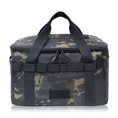 14L Tactical Camping Storage Bag – 600D Oxford, MOLLE, Waterproof Bottom, 3 Dividers, Camping Hiking Picnic