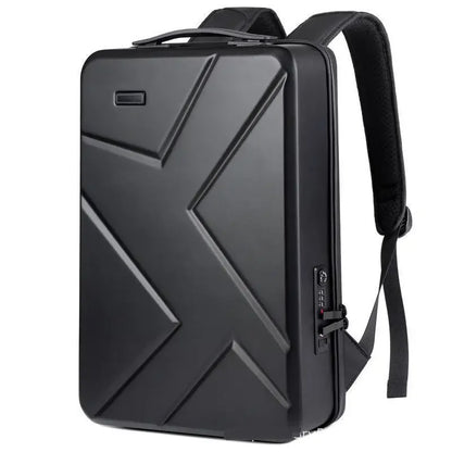 Hard Shell ABS Backpack – USB Charging Port, Water-Repellent, Large Capacity Laptop Bag for Men