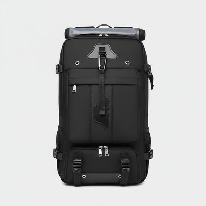 55L Large Capacity Travel Backpack – 15.6" Laptop Compartment, Shoe Pocket, Waterproof for Outdoor & Camping