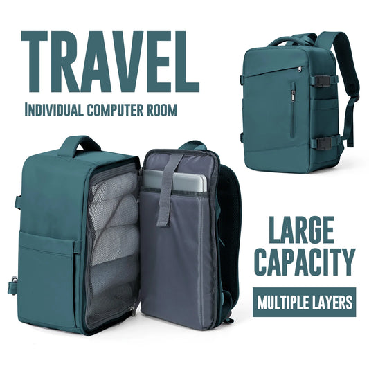 40x20x25 Cabin Backpack – Ryanair-Sized Travel Bag with Laptop Sleeve, 8 Colors