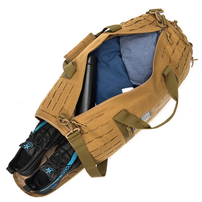 40L Tactical Duffle Bag with Shoe Compartment – Gym, Travel & Outdoor