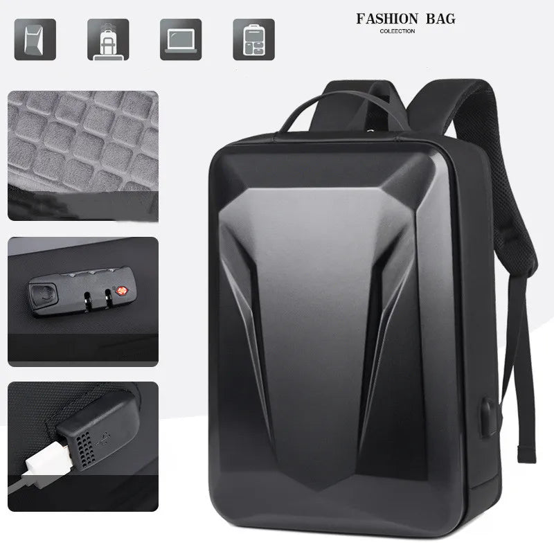 Hard Shell E-Sports Backpack – Anti-Theft Lock, 15.6" or 18" Laptop